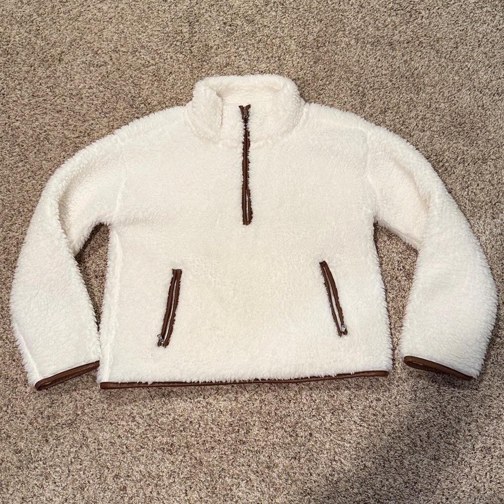 Weekend Collection Half-zip Sherpa Pullover - Picture 3 of 4